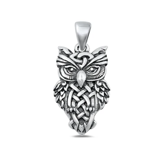 Sterling Owl Pendant