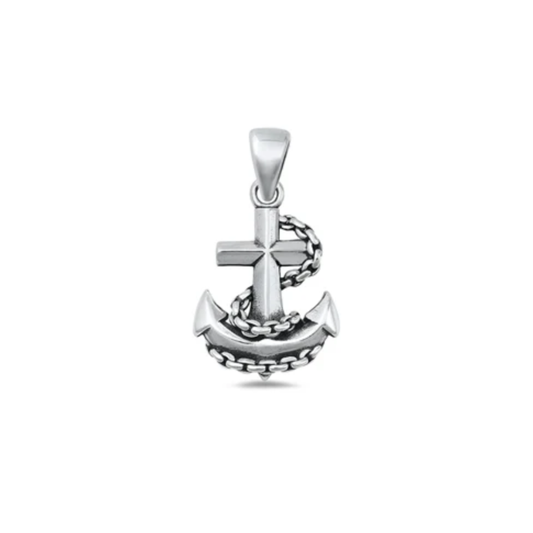 Sterling Anchor Pendant
