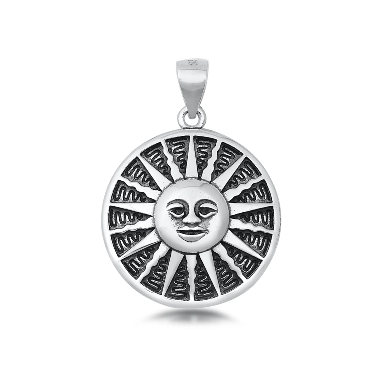 Sterling Sun Pendant