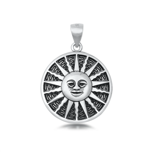 Sterling Sun Pendant
