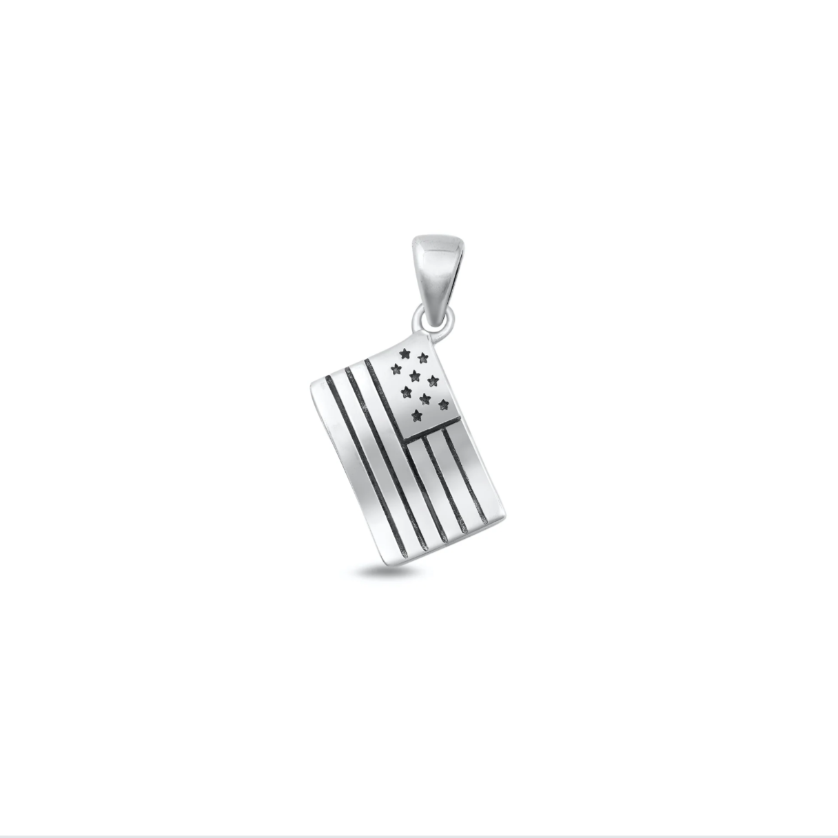 Sterling Flag Pendant