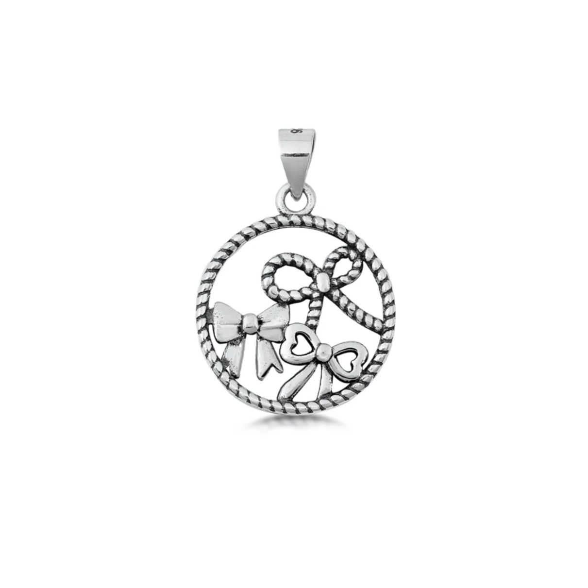 Sterling Bow Pendant