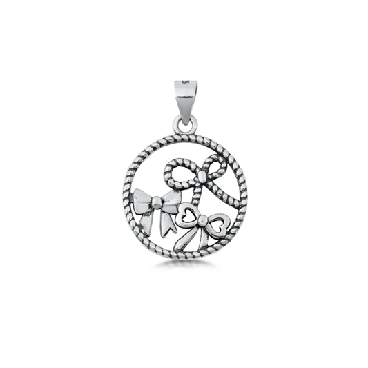 Sterling Bow Pendant