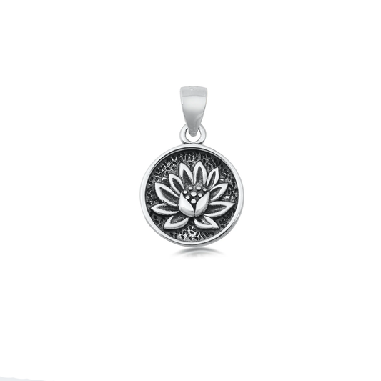 Sterling Lotus Pendant