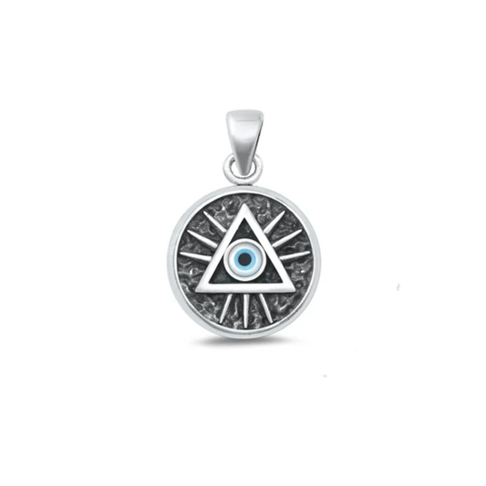 Sterling Evil Eye Pendant
