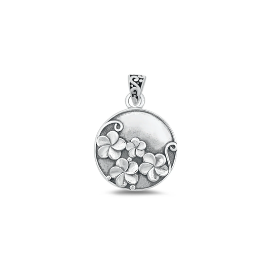 Sterling Plumeria Pendant