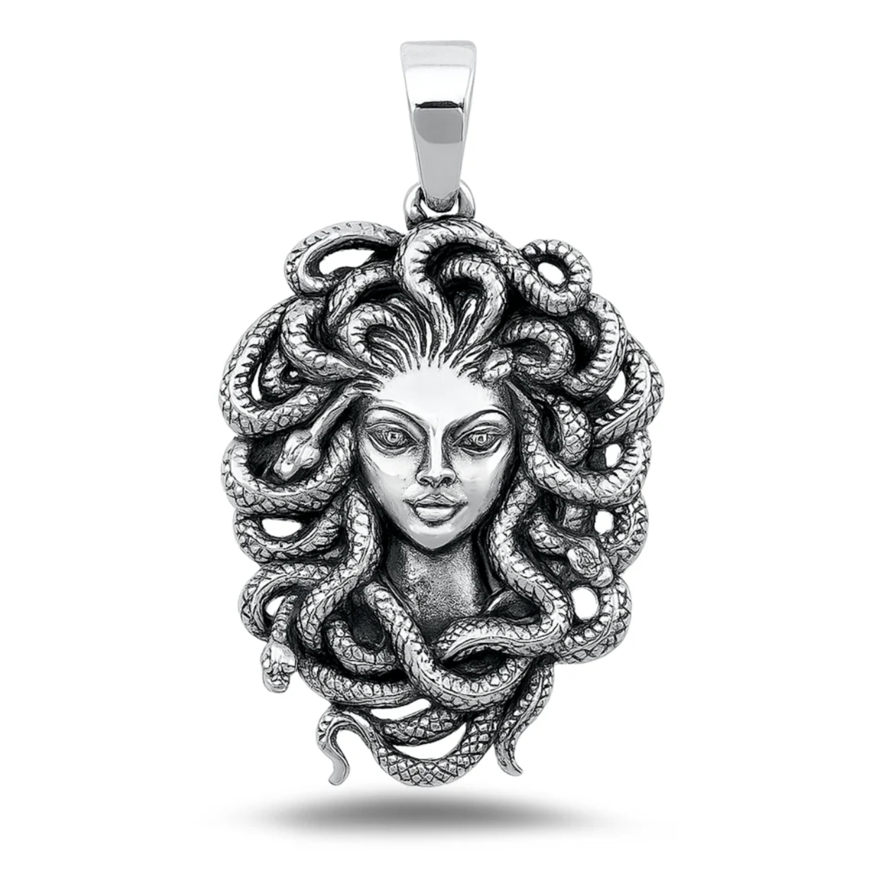 Sterling Medusa Pendant