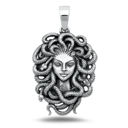 Sterling Medusa Pendant