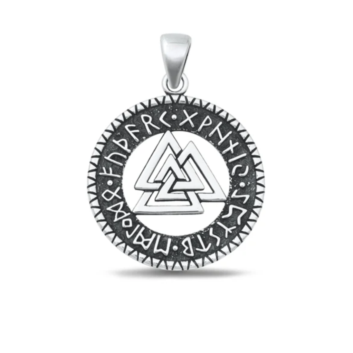 Sterling Valknut Pendant