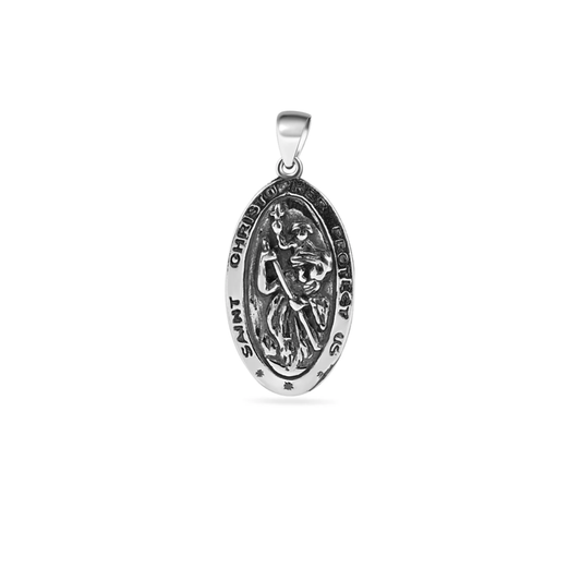 Sterling Saint Pendant