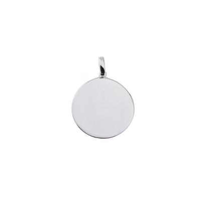Sterling Disc Pendant