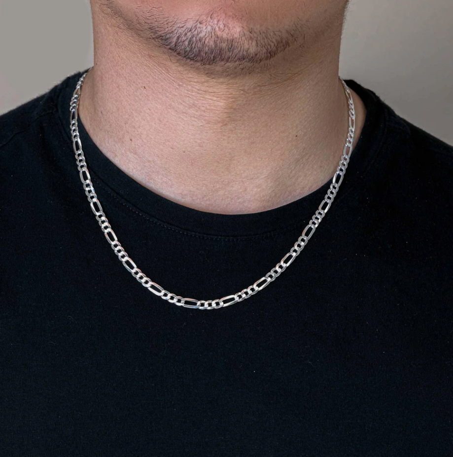 Sterling Figaro Chain