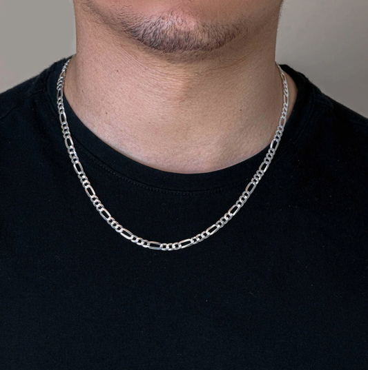 Sterling Figaro Chain