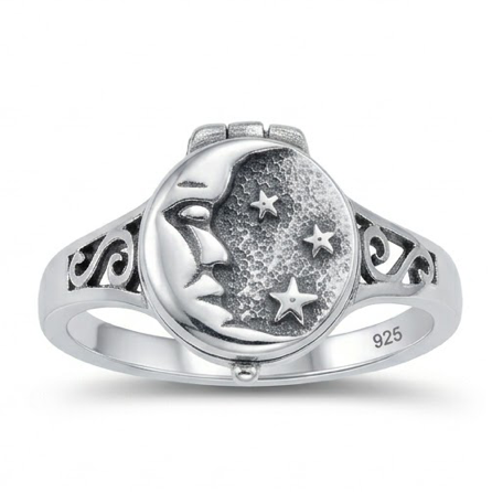 Sterling Moon Ring