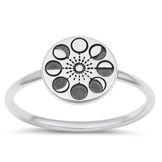 Sterling Moon Ring