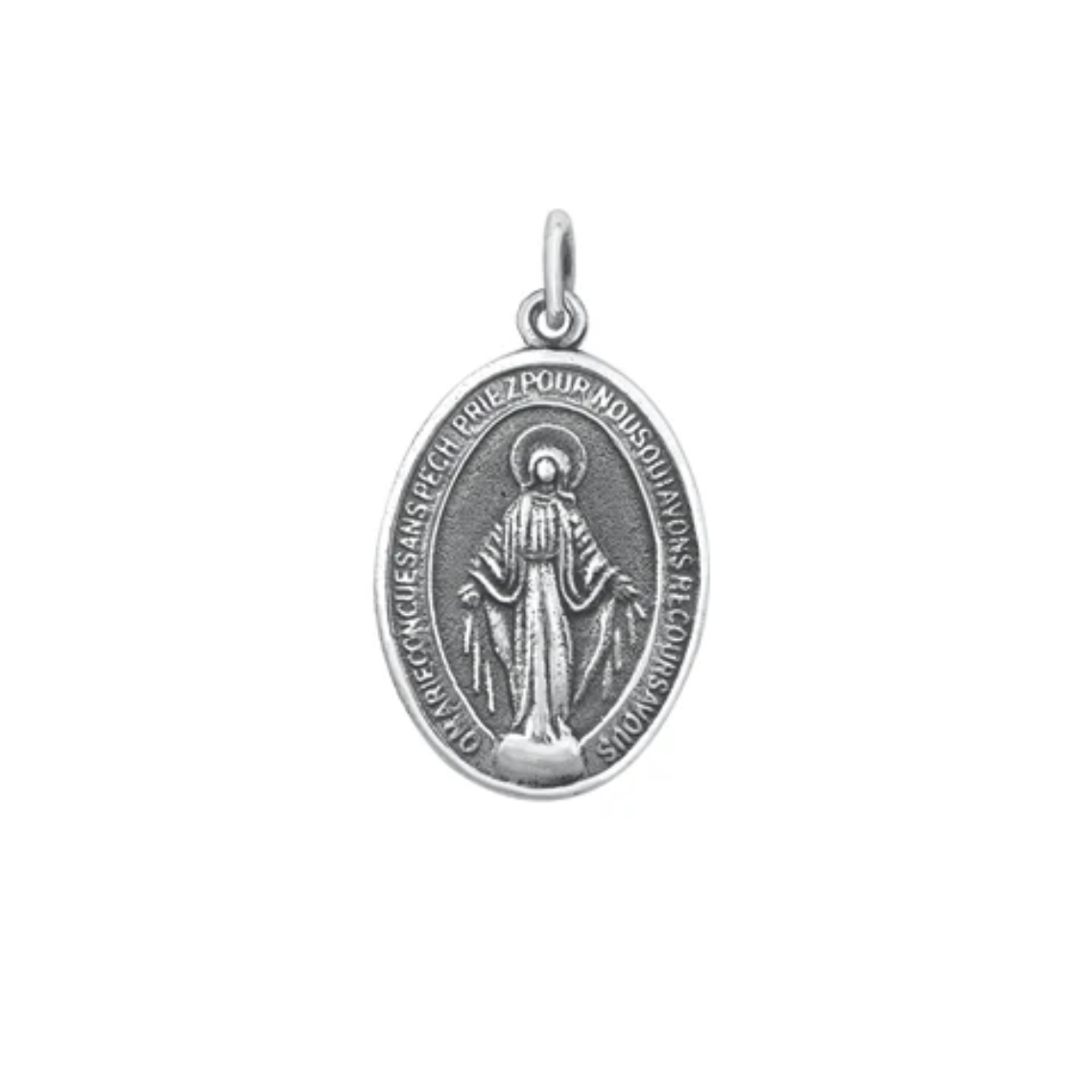 Sterling Jesus Pendant