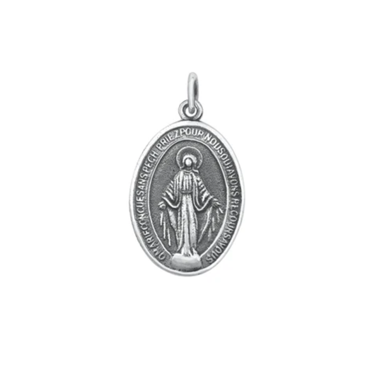 Sterling Jesus Pendant