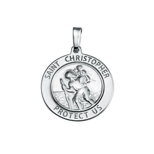 Sterling Saint Pendant