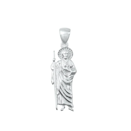 Sterling Saint Pendant