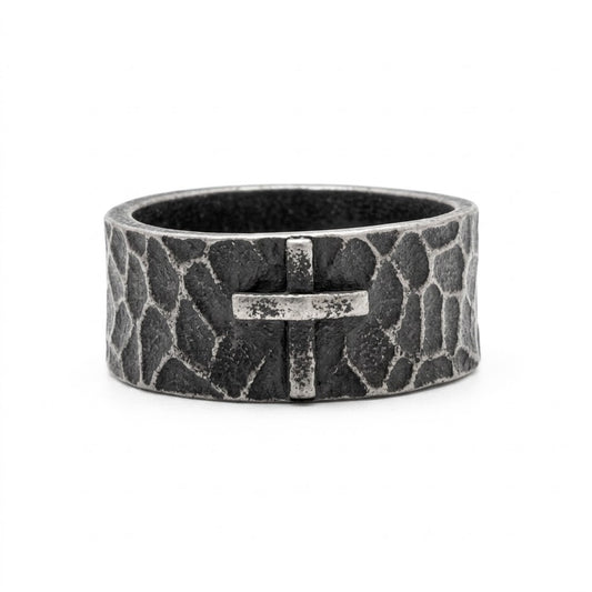Steel Cross Ring