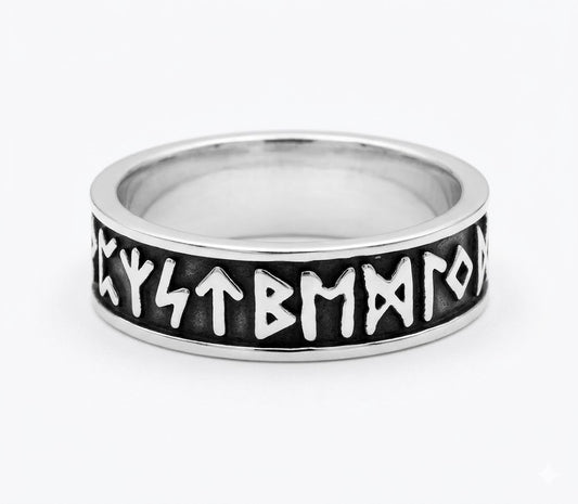 Steel Runes Ring