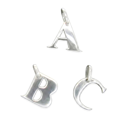 Sterling Alphabet Pendant