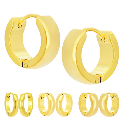 Round Huggie Hoop