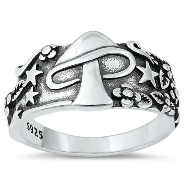 Sterling Mushroom Ring