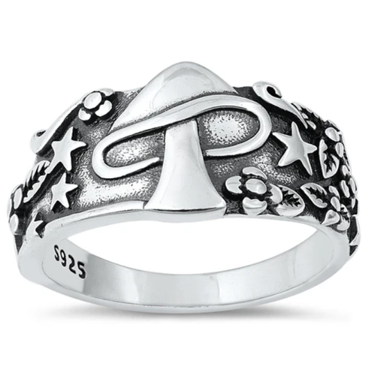 Sterling Mushroom Ring