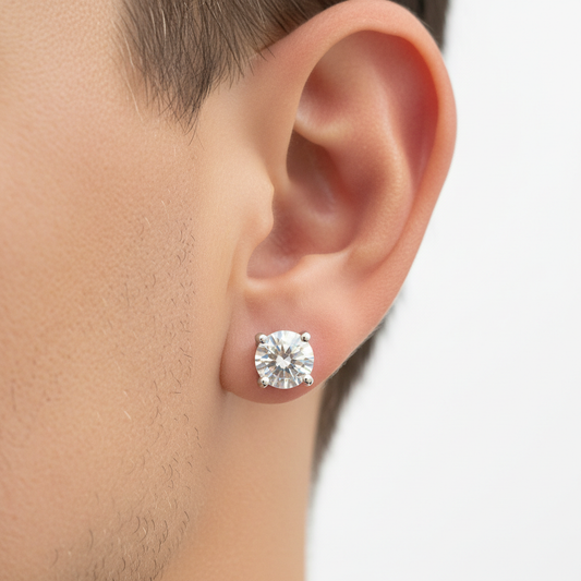 Round CZ Earrings