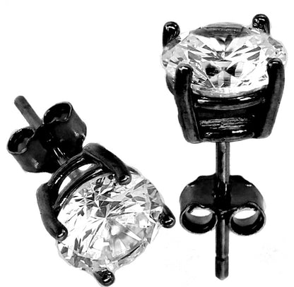 Round CZ Earrings
