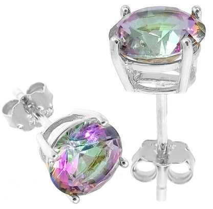Round CZ Earrings