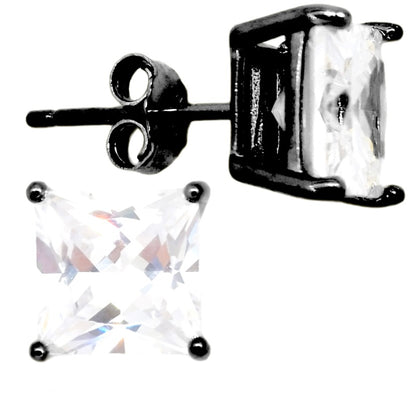 Square CZ Earrings