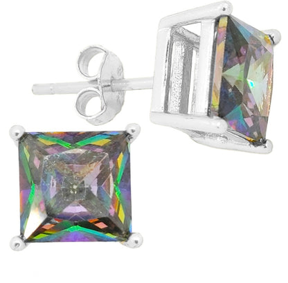 Square CZ Earrings